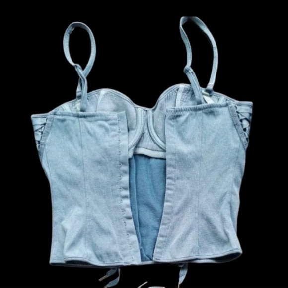 SOLD - Dior Denim Vintage Corset - Picture 3 of 5